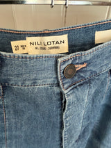 PRE-OWNED NILI LOTAL WHITNEY DENIM PANTS 27/28 RRP £440