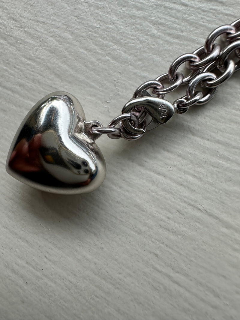 PRE-OWNED ROXANNE ASSOULIN MINI PUFFY HEART £105