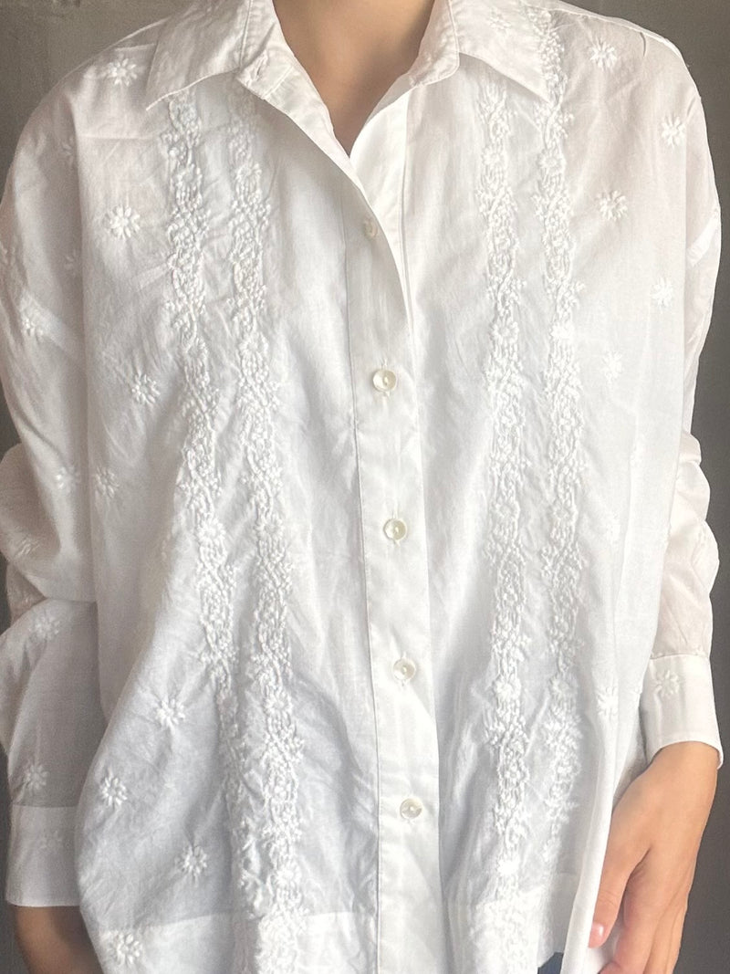 PRE-OWNED HANNAH ARTWEAR EMBROIDERED SHIRT RRP £365 S/M