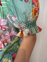 PRE-OWNED LORETTA CAPONI MILVIA BLOUSE RRP £465 ( with tags! )