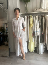 PRE-OWNED JULIET DUNN MAXI-DRESS COVER-UP XS RRP £365