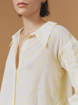 THIERRY COLSON ZLATA BLOUSE IN LEMON