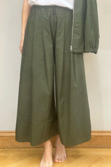 LABO.ART PANTA ROMBO IN OLIVE