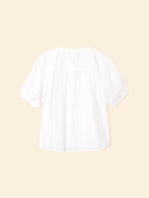 XIRENA CLAUDIA SHIRT IN WHITE