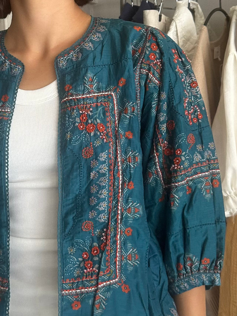PRE-LOVED M.A.B.E. SILK BLEND JACKET RRP £325 M