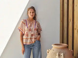 M.A.B.E. AUBRIE TOP IN SILK-COTTON BLEND
