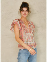 M.A.B.E. CASS FRILL TOP