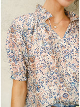 M.A.B.E. CASS PRINT TOP IN NAVY