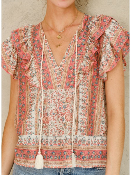 M.A.B.E. CASS FRILL TOP