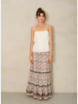M.A.B.E. CASS PRINT MAXI SKIRT