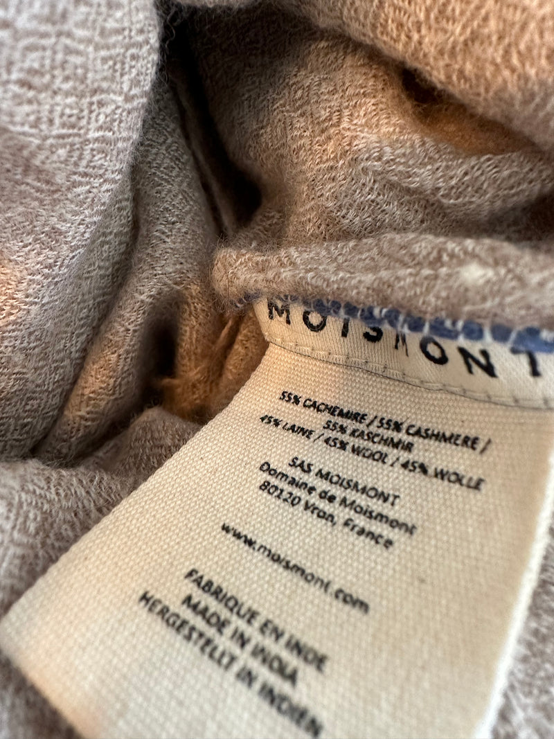 PRE-OWNED MOISMONT CASHMERE & WOOL SCARF RRP £165