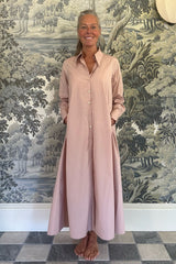 THIERRY COLSON ALCESTE SHIRT DRESS IN BISCUIT