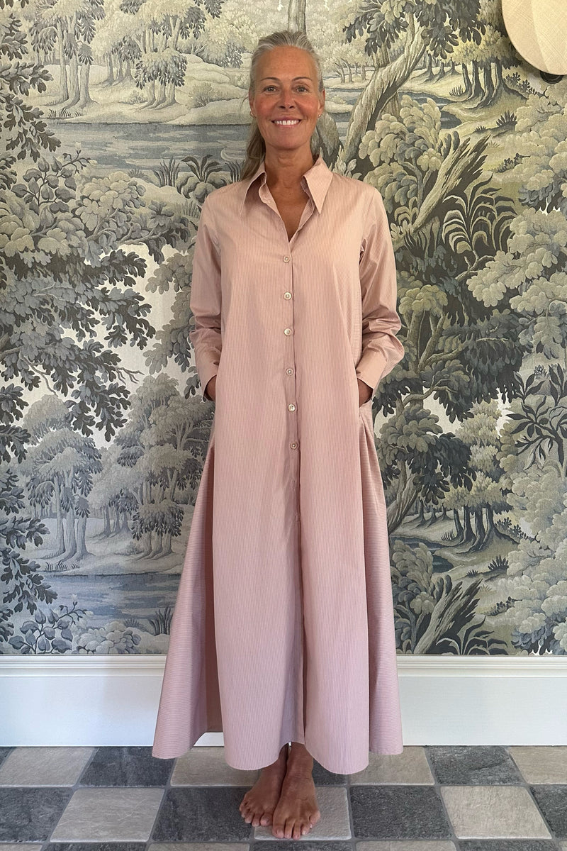 THIERRY COLSON ALCESTE SHIRT DRESS IN BISCUIT