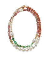 LIZZIE FORTUNATO CABANA NECKLACE IN CACTUS ROSE