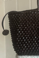 DRAGON DIFFUSION NANTUCKET CACTUS IN DARK BROWN & POM POM LINER