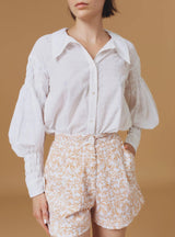THIERRY COLSON ZLATA BLOUSE IN WHITE