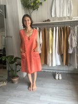 PRE-OWNED ( with tags! ) LORETTA CAPONI TOWELLING COVER-UP RRP £485