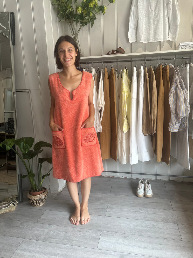 PRE-OWNED ( with tags! ) LORETTA CAPONI TOWELLING COVER-UP RRP £485
