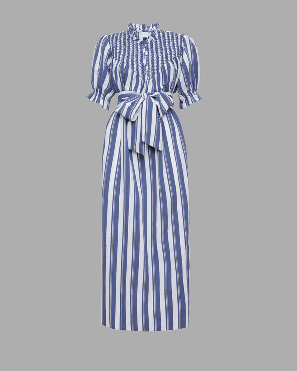 LORETTA CAPONI ELENA IN AIR FORCE BLUE STRIPES