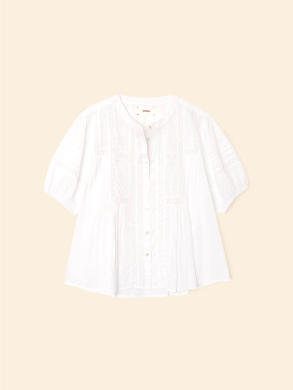 XIRENA CLAUDIA SHIRT IN WHITE