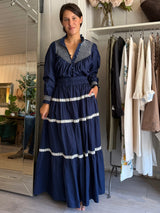 PRE-OWNED LORETTA CAPONI MAXI SKIRT M RRP £495