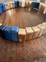 PRE-OWNED ROXANNE ASSOULIN NAVY & Gold RRP £95