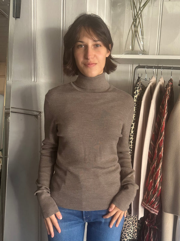 PRE-OWNED ALEX MILL VIRGIN WOLL ROLL NECK M RRP £225