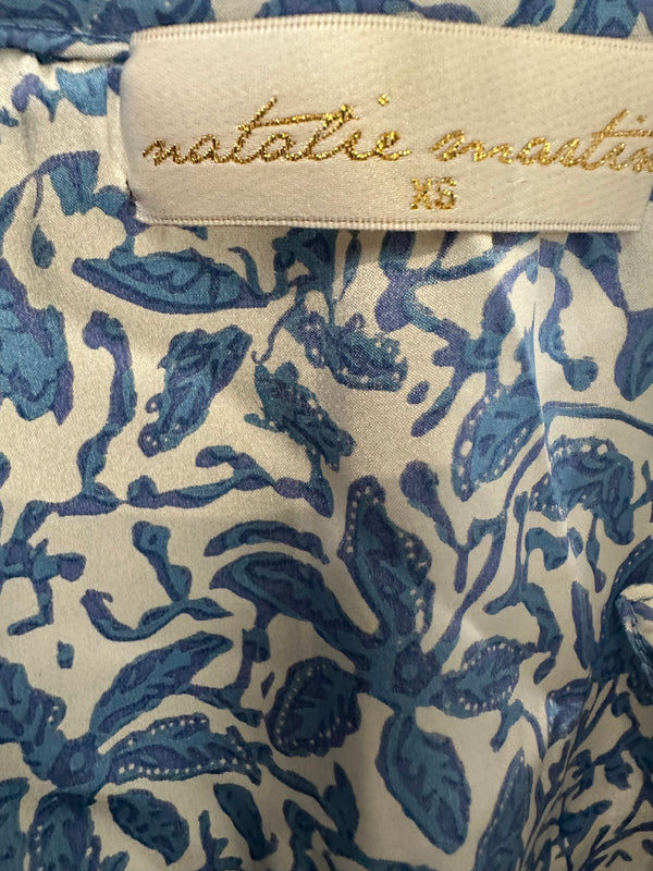 PRE-OWNED NATALIE MARTIN SILK BLOUSE XS/S
