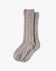 BRORA CASHMERE BED SOCKS IN ASH
