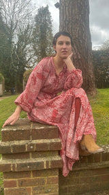 MAISON HOTEL TINA DRESS IN VOLCANO