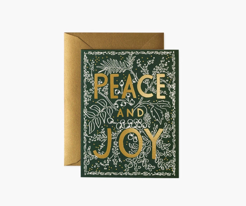 PEACE & JOY BOX OF 8 CARDS