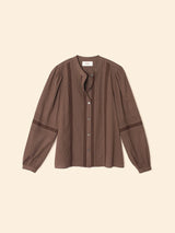 XIRENA X LEA MEYLEN LAURA SHIRT IN CHOCOLAT