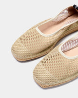 NAGUISA ALLIUM WOVEN ESPADRILLES IN OLIVE