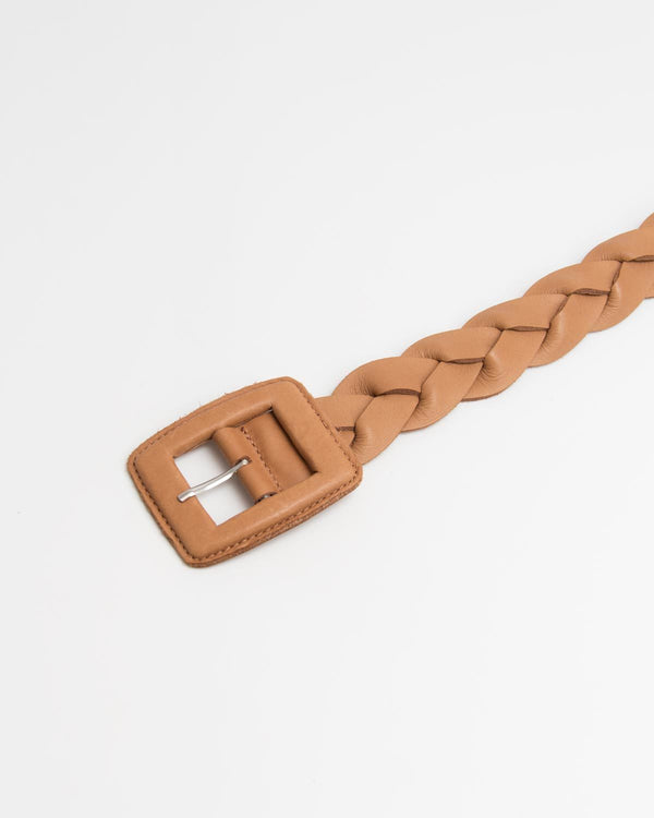 NAGUISA BRAIDED LEATHER BELT