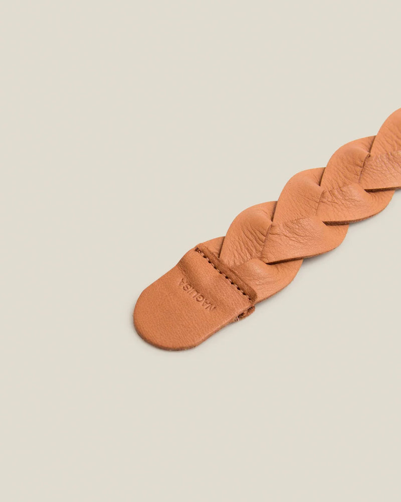 NAGUISA BRAIDED LEATHER BELT