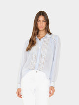 XIRENA VIVIANA TOP IN BLUE STRIPE