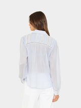 XIRENA VIVIANA TOP IN BLUE STRIPE