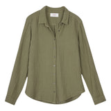 XIRENA SCOUT SHIRT IN OLIVE MOSS