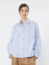 WEEKEND MAX MARA POPLIN EMBROIDERED SHIRT