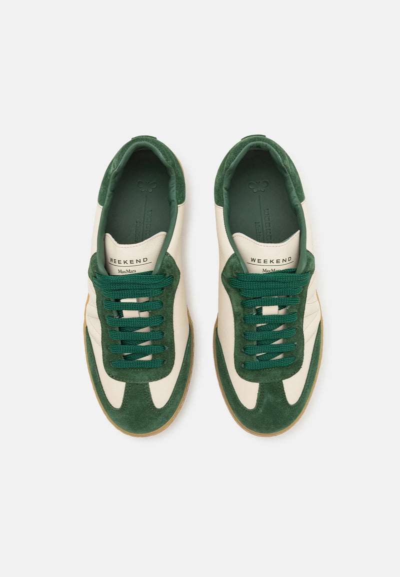 WEEKEND MAX MARA SUEDE SNEAKERS IN BASILICO