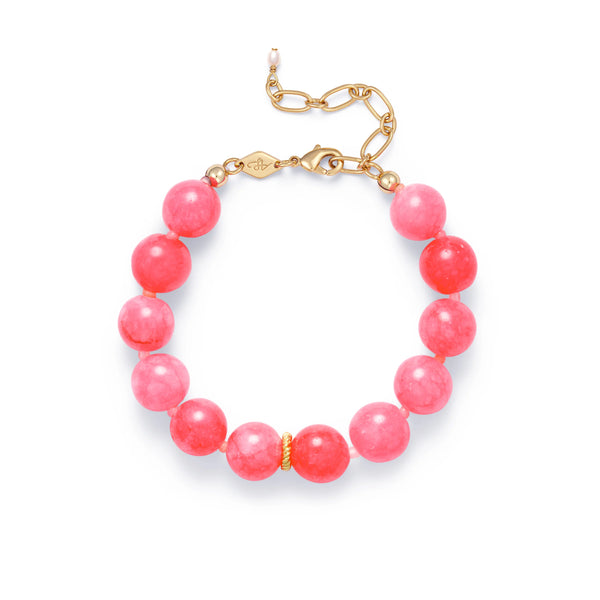 ANNI LU BALL BRACELET IN BUBBLEGUM