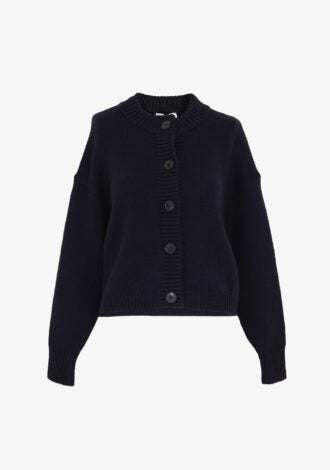 FRAME FEMME CHUNKY CARDIGAN IN NAVY