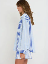LEMLEM AISHA SHIRT IN SHEMIZI BLUE