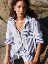 LEMLEM AISHA SHIRT IN SHEMIZI BLUE