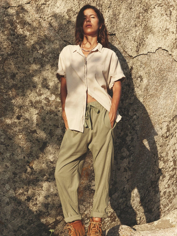 XIRENA DRAPER PANT IN DARK SEAGRASS