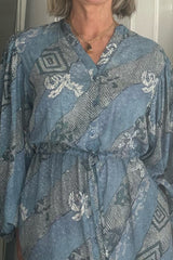 MAISON HOTEL NOOR DRESS IN INDIGO BLOOM