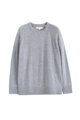 CHINTI & PARKER SLOUCHY SUMMER CASHMERE SWEATER IN GREY