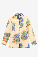 LISA CORTI JODHPURI JACKET IN IKAT ARROW BLUE