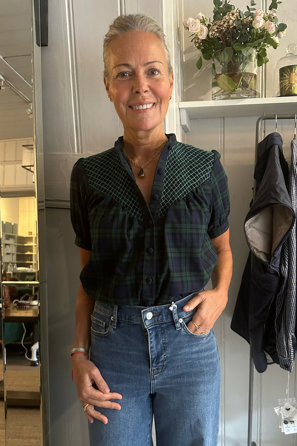LORETTA CAPONI IOLE TOP IN COURMAYER