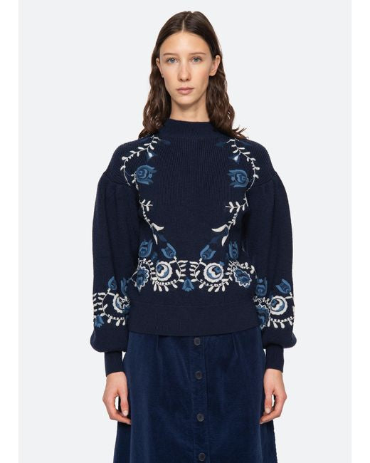 SEA INGA EMBROIDERED SWEATER